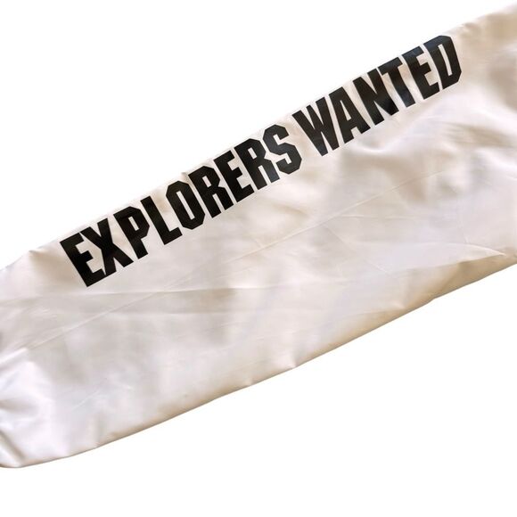 H&M White Black NASA Front Zipper Windbreaker Kids Jacket SZ M (8-10) # 2478 - Picture 4 of 15